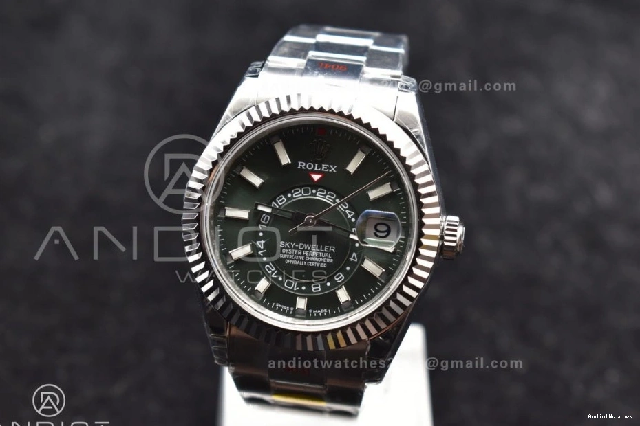 Noob on Green A23J SS Oyster 1109 Attractive SS Skydweller Edition Best Bracelet Dial 0509